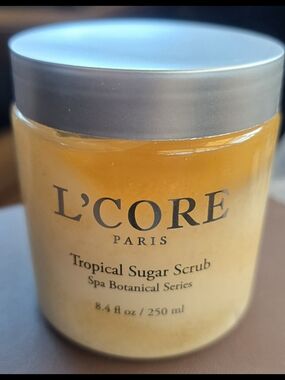 L' Core Paris Tropical Sugar Scrub Spa Botanical Series, 8.4 oz. NEW SEALED